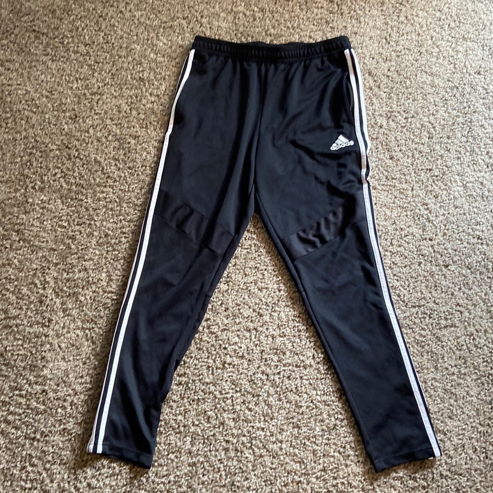 Adidas joggers black.  Size Large.